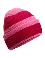 Colour Block Beanie – True Pink/Classic Red