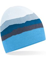 Beechfield Mountain Peaks Pull-On Beanie aus Recyclingpolyester, Alpine Peaks One Size, CB394R – Glacier Peaks