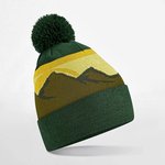 Beechfield Berglandschafts-Pom Pom Mütze aus Polyester, Alpine Peaks One Size, CB395R – Bild 3
