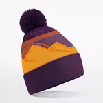 Beechfield Bonnet à pompon paysage de montagne en Polyester, Alpine Peaks One Size, CB395R – image 4
