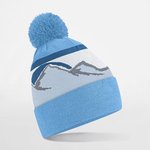 Beechfield Berglandschafts-Pom Pom Mütze aus Polyester, Alpine Peaks One Size, CB395R – Bild 5