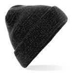Beechfield Reflektierende Beanie mit Umschlag, Black One Size, CB407 – Bild 3