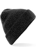Beechfield Reflektierende Beanie mit Umschlag, Black One Size, CB407 – Bild 2