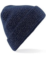 Beechfield Reflektierende Beanie mit Umschlag, Black One Size, CB407 – Marine francais
