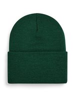 Beechfield Nachhaltiger Beanie mit breitem Umschlag, Almond One Size, CB40R – Bottle Green
