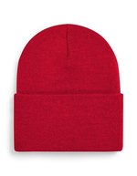 Beechfield Nachhaltiger Beanie mit breitem Umschlag, Almond One Size, CB40R – Classic Red