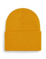 Beechfield Nachhaltiger Beanie mit breitem Umschlag, Almond One Size, CB40R – Mustard