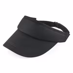 Beechfield Visiera sportiva in twill di Cotone con visiera, Black One Size, CB41 – immagine 2