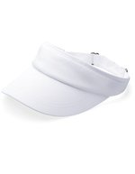 Beechfield Baumwoll-Twill Sport-Visor mit Schirm, Black One Size, CB41 – Bianco