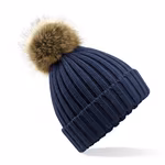 Beechfield Chunky Beanie mit abnehmbarem Bommel, Biscuit One Size, CB412 – Bild 3