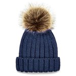 Beechfield Mütze mit Kunstpelz-Bommel für Kinder, Black One Size, CB412b – Bild 4
