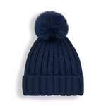 Beechfield Verbier Chunky Beanie mit abnehmbarem Bommel, Light Grey One Size, CB413 – Bild 3