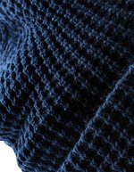 Beechfield Waffelmuster-Strickmütze mit Umschlag, Black One Size, CB422 – Bild 4