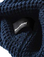 Beechfield Waffelmuster-Strickmütze mit Umschlag, Black One Size, CB422 – Bild 5