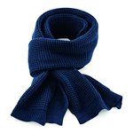 Beechfield Klassischer Waffelmuster-Strickschal aus Polyacryl, Black 175 x 28 cm, CB424 – Bild 3