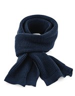 Beechfield Klassischer Waffelmuster-Strickschal aus Polyacryl – French Navy