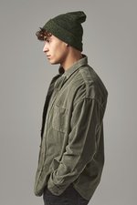 Beechfield Heritage Beanie mit Umschlag und Heather-Effekt, Black One Size, CB425 – Bild 1