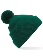 Beechfield Doppellagige Pom Pom Beanie aus Polyacryl – Bottle Green