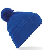 Beechfield Doppellagige Pom Pom Beanie aus Polyacryl – Bright Royal