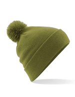 Beechfield Doppellagige Pom Pom Beanie aus Polyacryl, Black One Size, CB426 – Moss Green