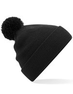 Beechfield Junior Bommelmütze aus Polyacryl – Black