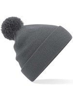 Beechfield Junior Bommelmütze aus Polyacryl – Graphite Grey