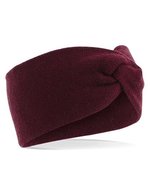 Beechfield Twist Strick-Stirnband in Pastellfarben, French Navy One Size, CB432 – Burgundy