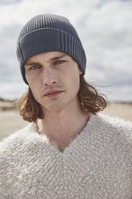 Beechfield Bio-Baumwolle Beanie mit Patch, Black One Size, CB438N – Bild 5