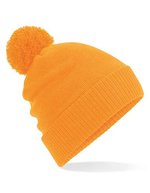 Beechfield Thermal Snowstar® Beanie mit Fleece-Futter, Black One Size, CB439 – Fluorescent Orange