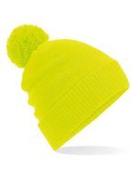 Beechfield Thermal Snowstar® Beanie mit Fleece-Futter, Black One Size, CB439 – Fluorescent Yellow