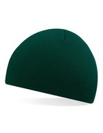 Beechfield Doppellagige Strickmütze in vielen Farben in, Classic Red One Size, CB44 – Bottle Green