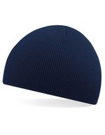 Beechfield Doppellagige Strickmütze in vielen Farben in, Classic Red One Size, CB44 – French Navy