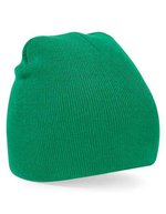 Beechfield Doppellagige Strickmütze in vielen Farben in, Classic Red One Size, CB44 – Kelly Green