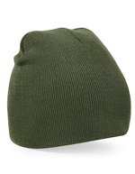 Beechfield Doppellagige Strickmütze in vielen Farben in, Classic Red One Size, CB44 – Olive Green