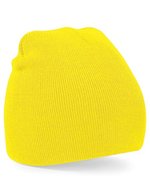 Beechfield Doppellagige Strickmütze in vielen Farben in, Classic Red One Size, CB44 – Yellow