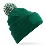 Beechfield Snowstar® Patch Beanie mit Bommel, Bright Royal/Off White One Size, CB443 – Bild 4