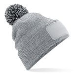 Beechfield Snowstar® Patch Beanie mit Bommel, Bright Royal/Off White One Size, CB443 – Bild 5