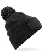 Beechfield Snowstar® Patch Beanie mit Bommel, Bright Royal/Off White One Size, CB443 – Bild 2