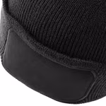 Double-Layer Knitted Beanie with Patch – image 4