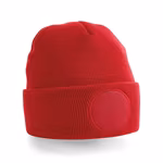 Beechfield Circular Patch Beanie aus Polyacryl, Burgundy One Size, CB446 – Bild 3