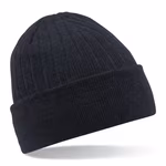 Beechfield Thinsulate™ Beanie mit doppeltem Strick, Black One Size, CB447 – Bild 3