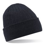 Beechfield Thinsulate™ Beanie mit doppeltem Strick, Black One Size, CB447 – Bild 3