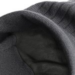 Beechfield Thinsulate™ Beanie mit doppeltem Strick, Black One Size, CB447 – Bild 4