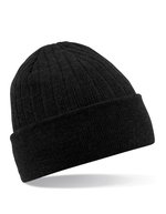 Beechfield Thinsulate™ Beanie mit doppeltem Strick, Black One Size, CB447 – Bild 2