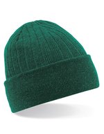 Beechfield Thinsulate™ Beanie mit doppeltem Strick, Black One Size, CB447 – Bottle Green