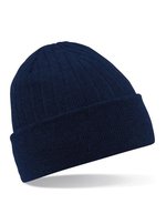 Beechfield Thinsulate™ Beanie mit doppeltem Strick, Black One Size, CB447 – French Navy