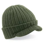 Beechfield Peaked Beanie with Cuff, Olivgrün, Olive Green One Size, CB448 – image 3