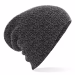 Beechfield Slouch Beanie a doppio strato in Acrilico, Antique Grey One Size, CB449 – immagine 3