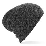 Beechfield Doppellagige Slouch Beanie aus Polyacryl, Antique Grey One Size, CB449 – Bild 3