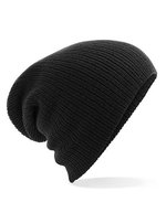 Beechfield Doppellagige Slouch Beanie aus Polyacryl, Antique Grey One Size, CB449 – Nero